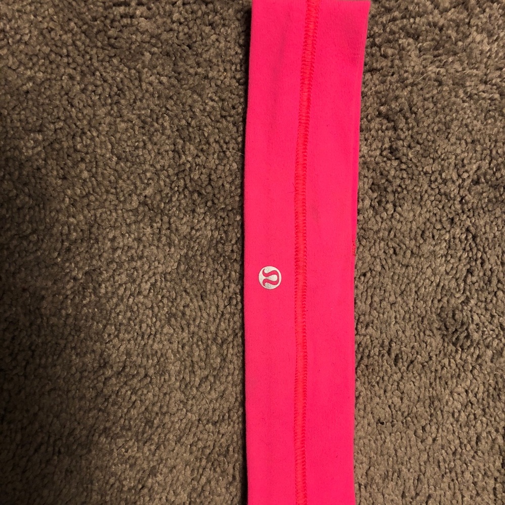 Neon pink lulu headband
